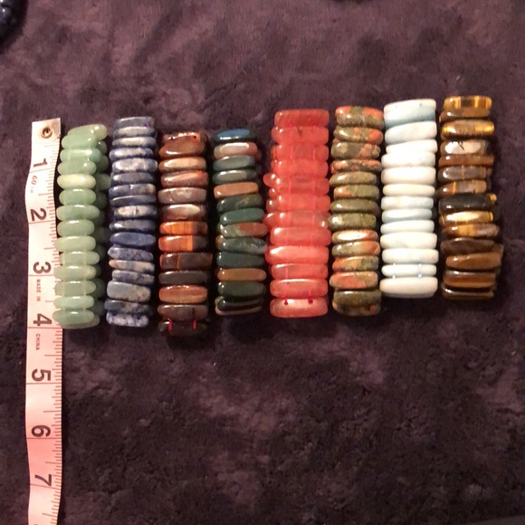 Stone stretch bracelets - Picture 2 of 3